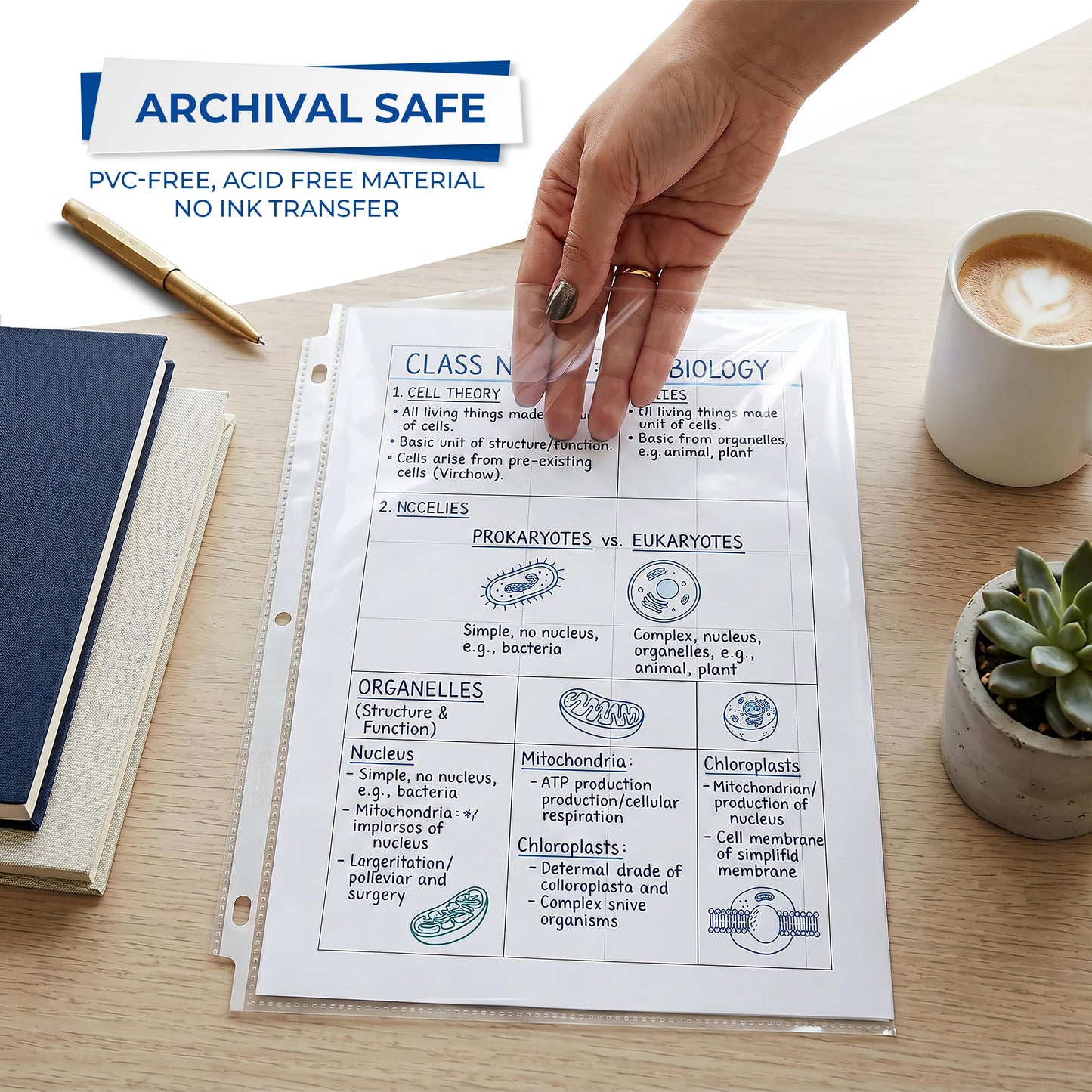 Samsill 500 Pack Heavy Duty Sheet Protectors, Non-Glare, 8.5x11 Inch Page Protectors for 3 Ring Binder, Letter Size Protectors, Reinforced Holes, Non-Glare Document Sleeve, Acid Free, Top Loading