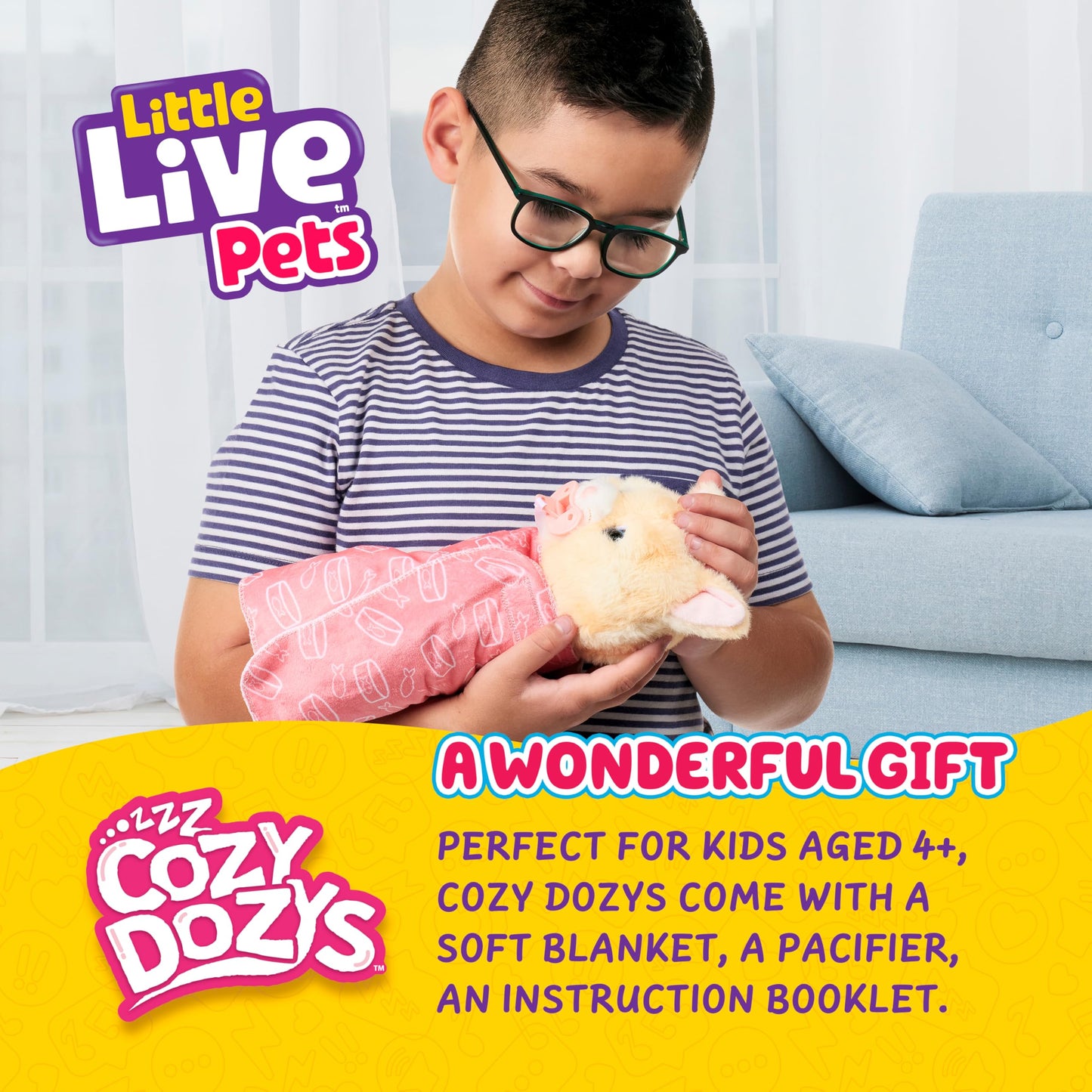 Little Live Pets Cozy Dozys S5 Single Pk Ginger The Kitty