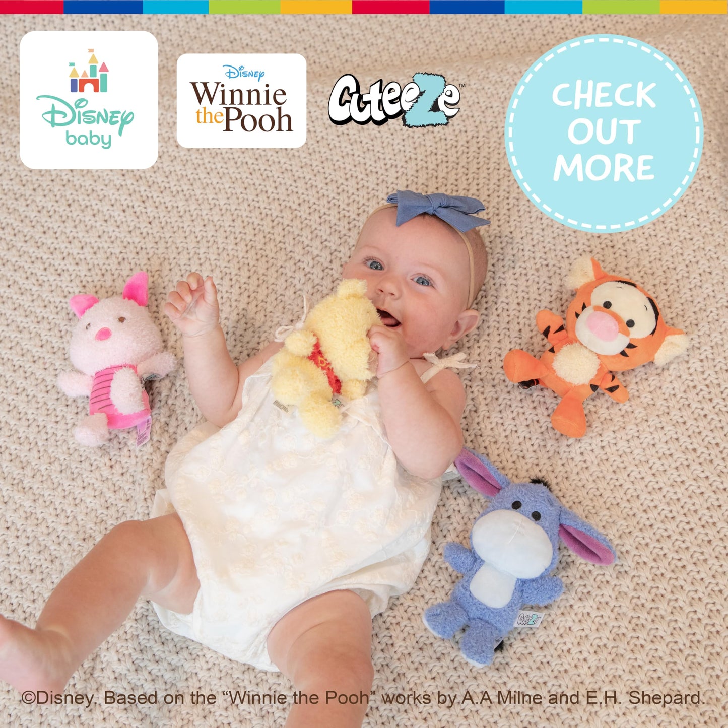 KIDS PREFERRED Winnie The Pooh Plush with Little Piglet