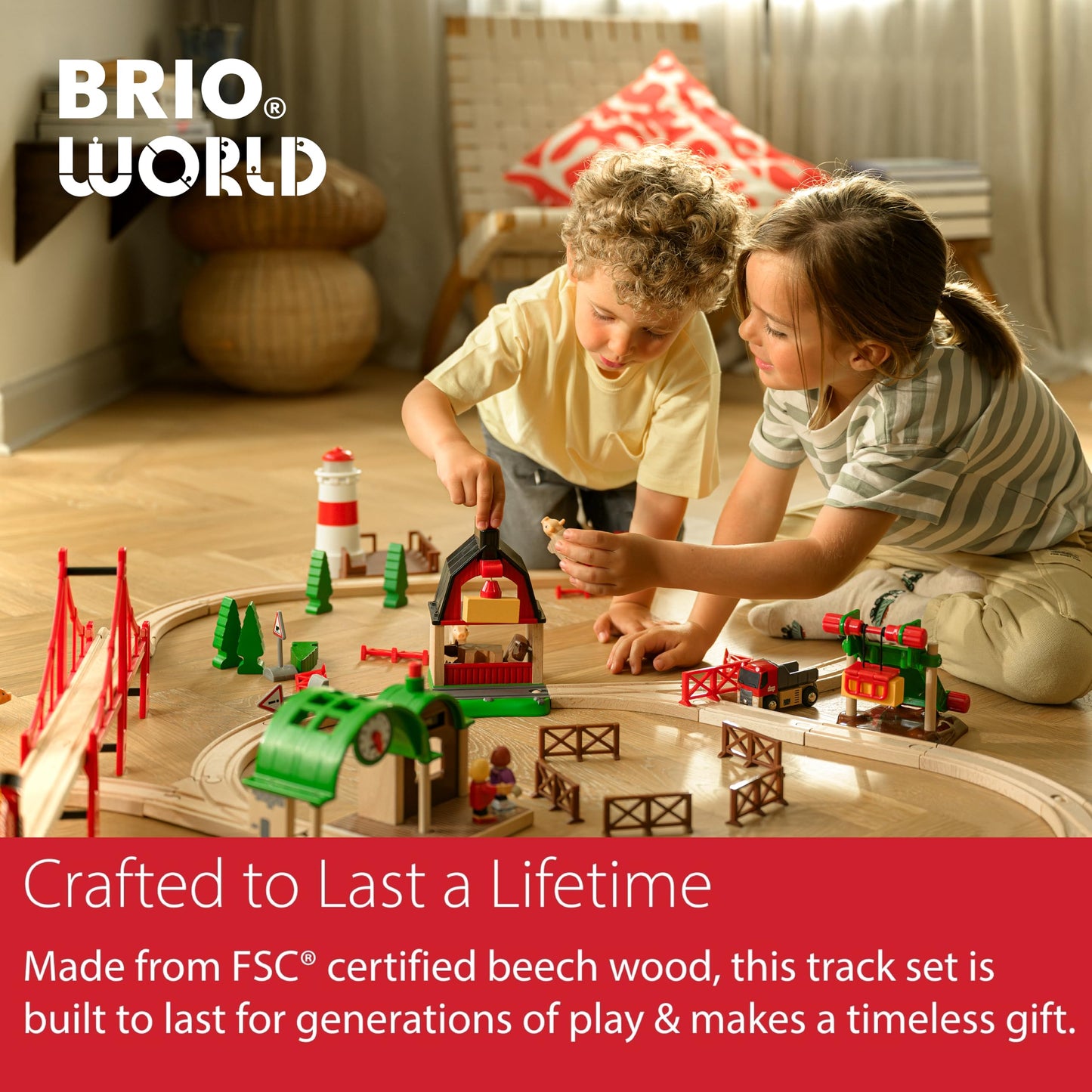 BRIO 63377200 Track Pack, 50-Piece