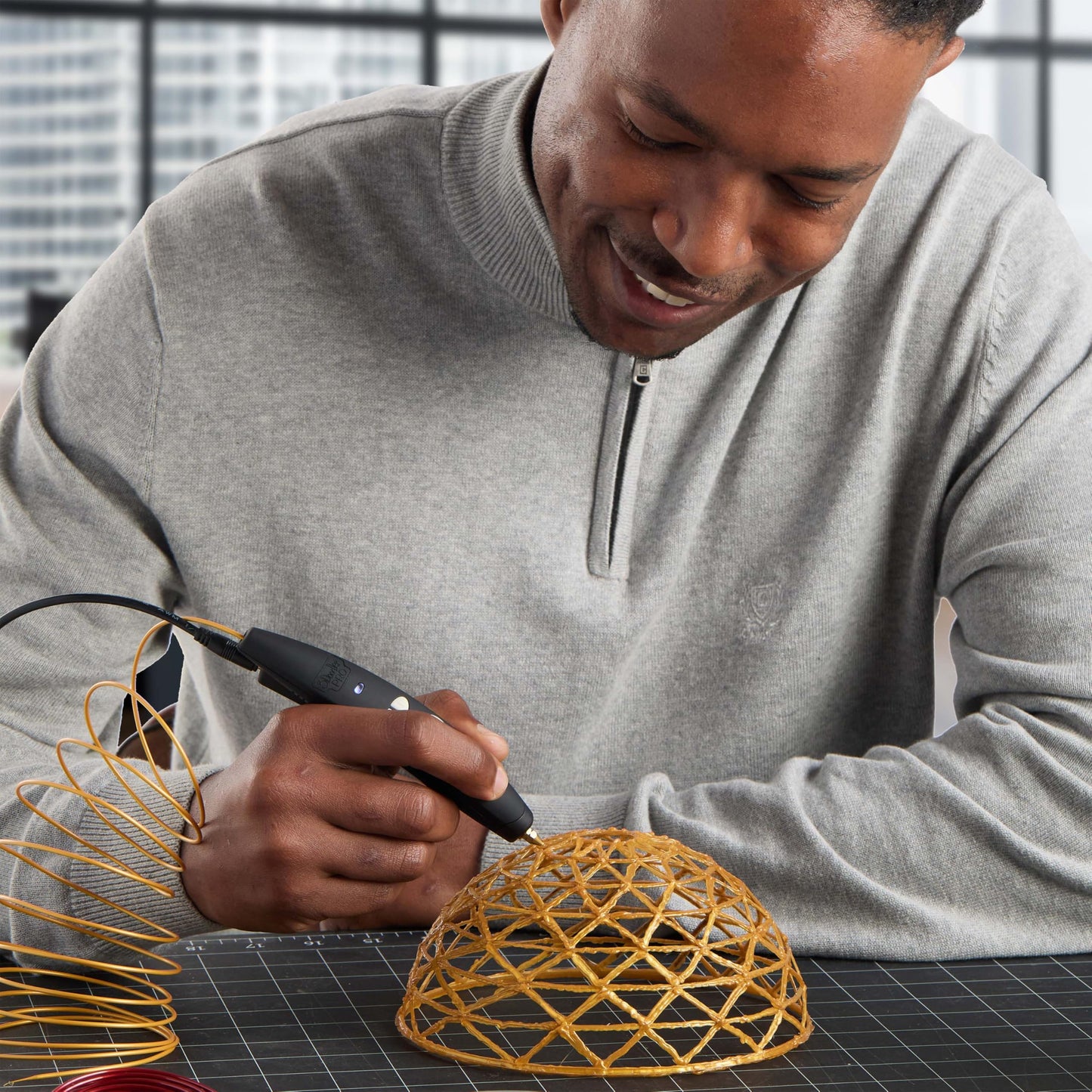 3Doodler PRO(2025) 3D Printing Pen, Design and Prototyping Tool for Creative Professionals, Includes Speciality Plastic Materials, Interchangable Nozzle Set and More