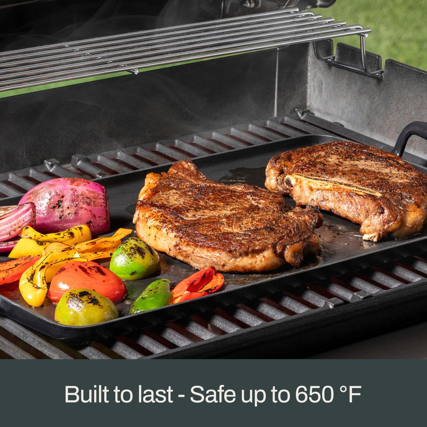 All-Clad Cast Iron Skillet - 12โ Enameled Cast Iron Pan with Lid, Enamel Coating, Grill, Oven Safe up to 650ยฐF & Compatible with All Stovetops (Gas, Electric & Induction), Easy-Clean Frying Pan, Black