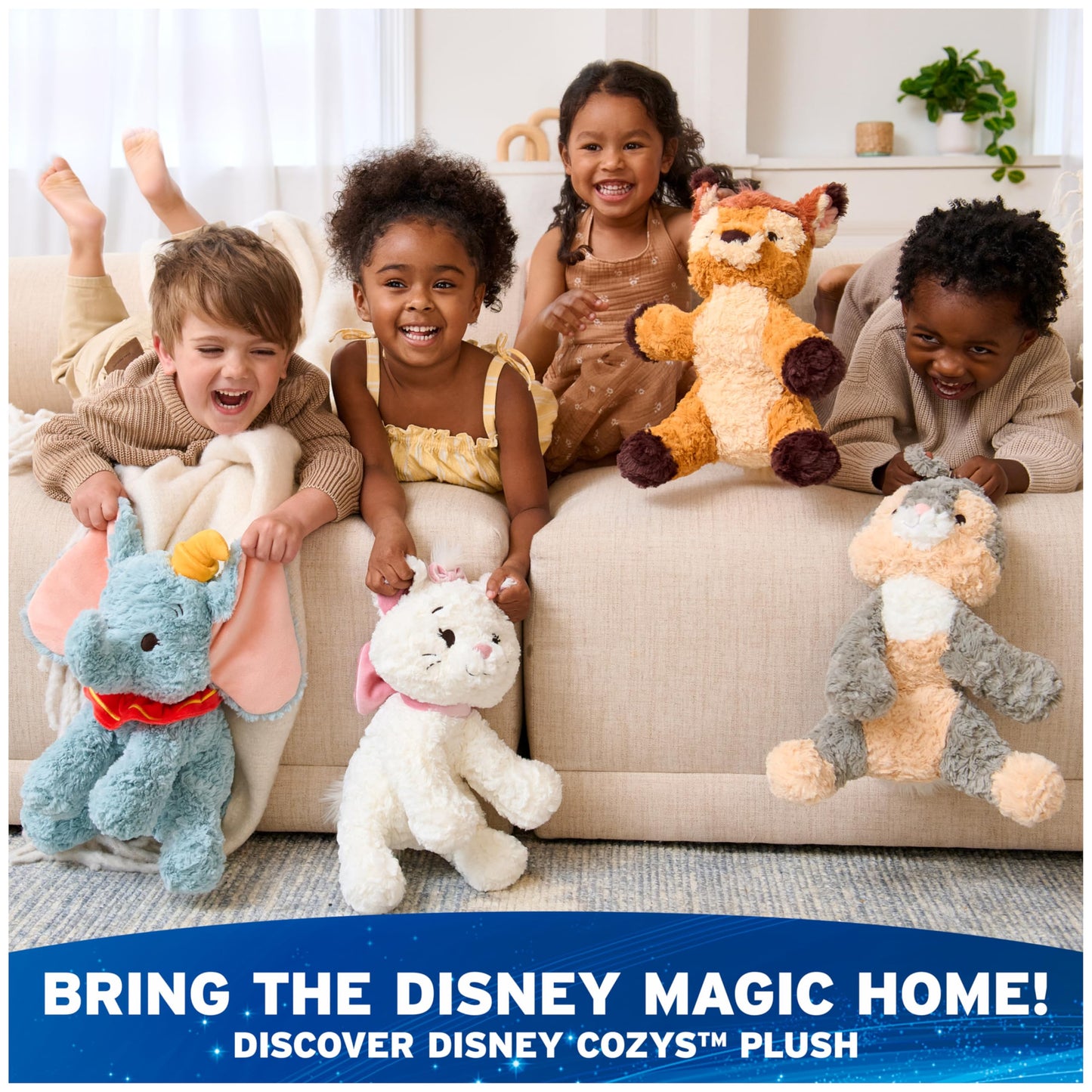 GUND Disney Official Dumbo Plush, Disney Cozys Collection, Dumbo Toys, Elephant Stuffed Animal for Ages 1 and Up, Gray, 10”