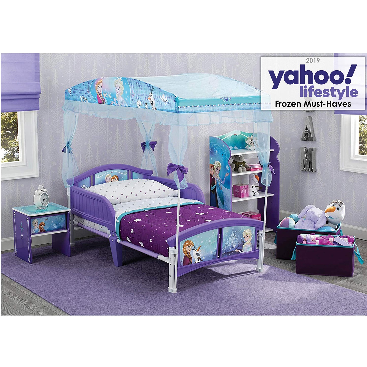 Delta Children Canopy Toddler Bed, Disney Frozen