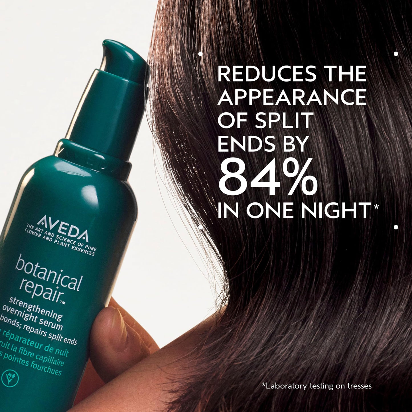 Aveda Botanical Repair Strengthening Overnight Serum | Bond-Building Serum | Reduces the Look of Split Ends | Repairs Damaged Hair | With Nangai Oil | 99% Naturally Derived*, 3.4 Fl Oz