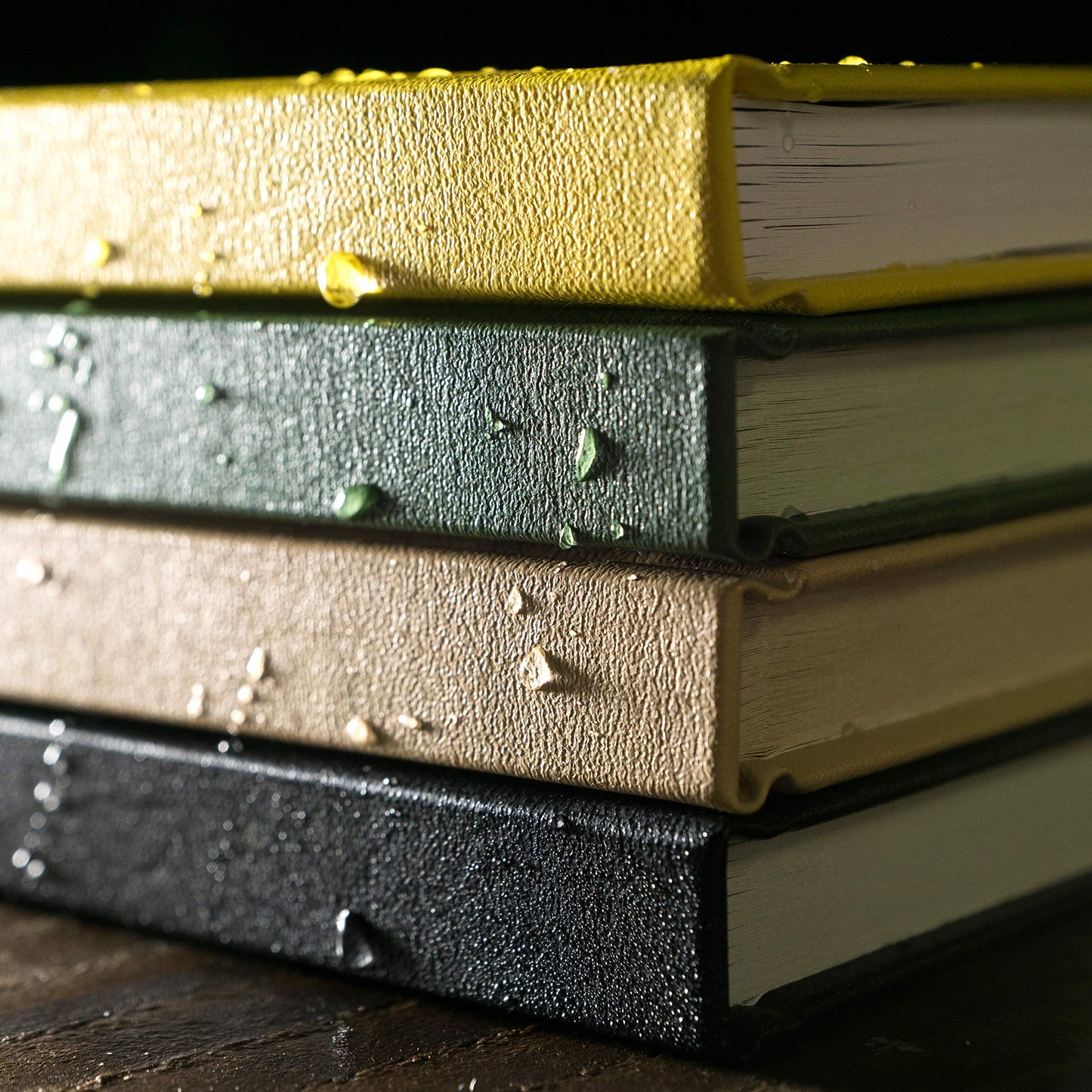Rite in the Rain Weatherproof Hard Cover Notebook, 8.75" x 11.25", Yellow Cover, Universal Pattern (No. 370F-MX)