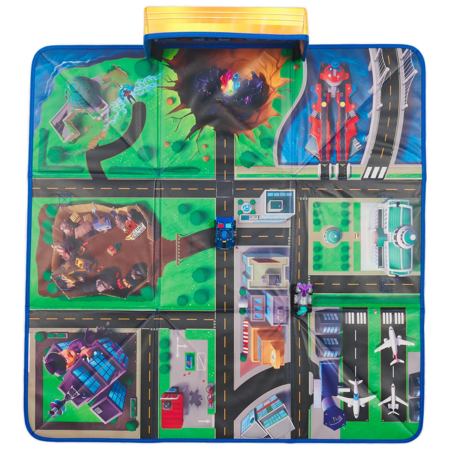 PAW Patrol The Mighty Movie - Pup Squad Gift Pack with Play Mat, Mega Pups Chase and Vee Pup Squad Racer Toy Car