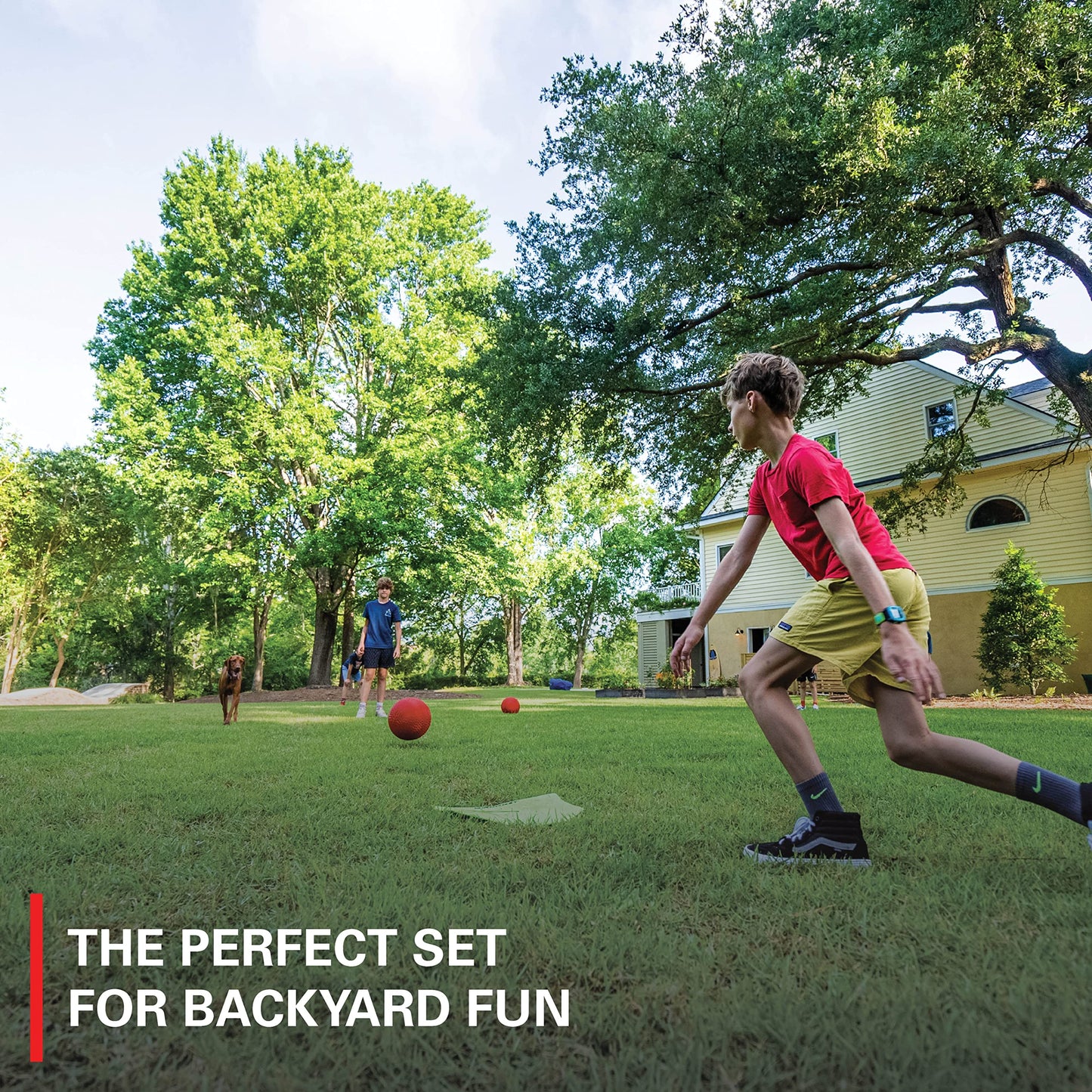 Rukket Kickball Set with Bases | Rubber Throw Down Plates and Kick Ball | Perfect for Kids and Adults | Playground and Backyard Game | Air Pump and Foul Line Cones (Kickball Bundle (w/ 2 Kickballs))