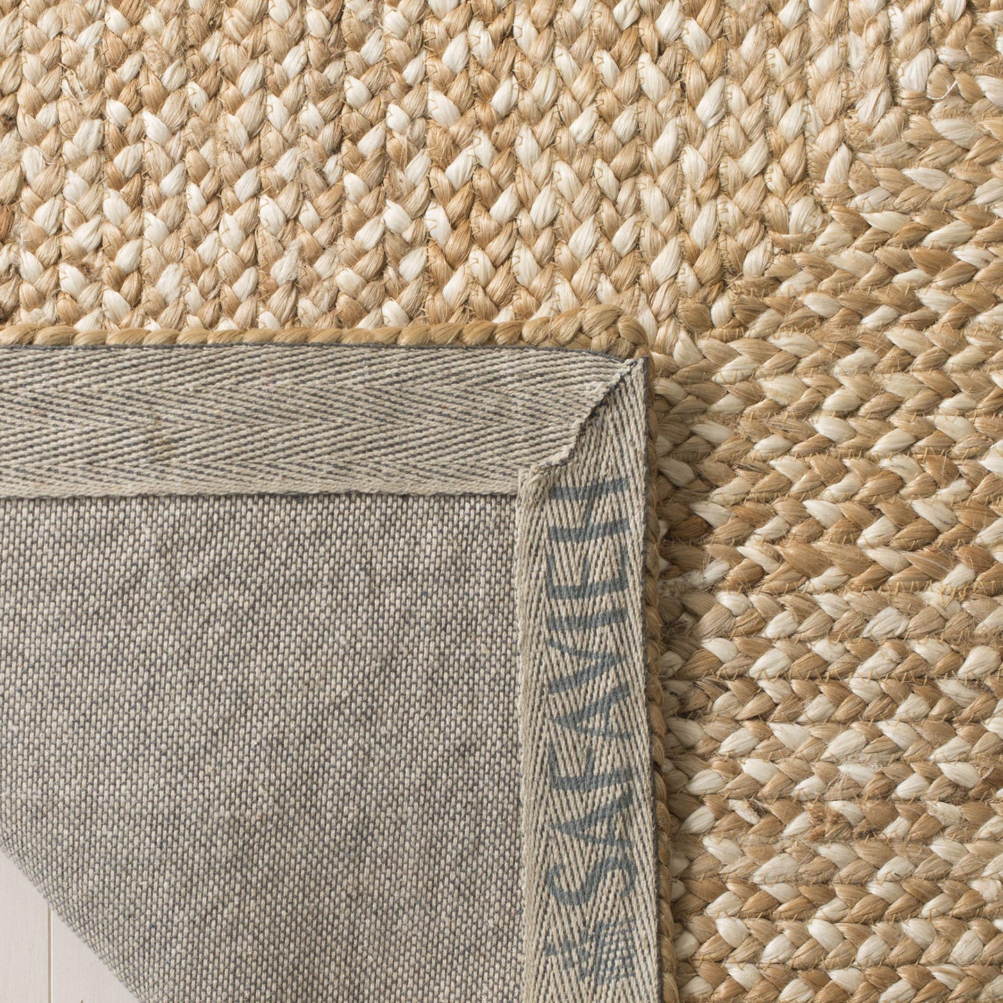 SAFAVIEH Natural Fiber Collection Runner Rug - 2'6" x 6', Natural & Ivory, Handmade Farmhouse Boho Coastal Rustic Jute, Ideal for High Traffic Areas in Living Room, Bedroom (NF885B)