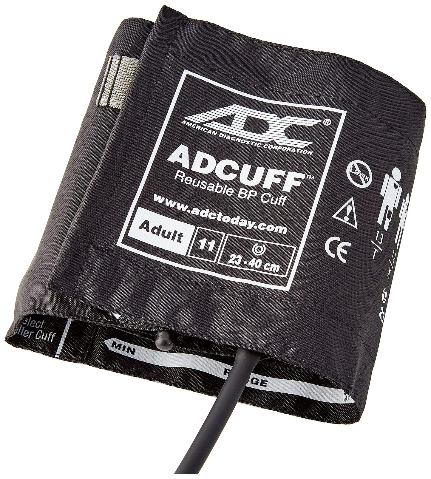 ADC - 731-BK Multikuf 731 3-Cuff EMT Kit with 804 Portable Palm Aneroid Sphygmomanometer, Small Adult, Adult and Large Adult Blood Pressure Cuffs (19-50 cm), Nylon Zipper Storage Case, Black