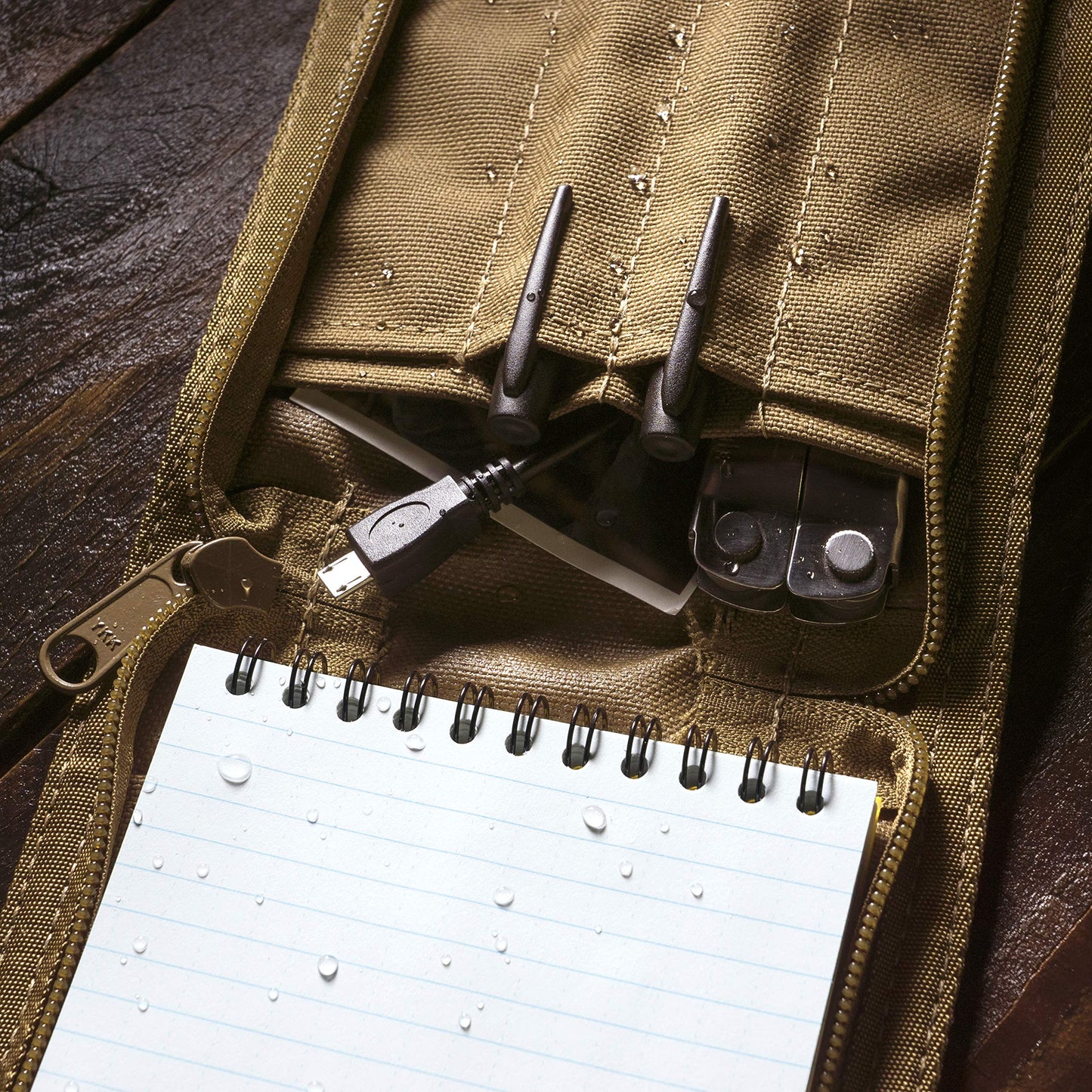 Rite In The Rain Weatherproof CORDURA® Fabric Notebook Cover, 4" x 6", Tan Cover (No. C946), 7.25 x 5.25 x 0.625