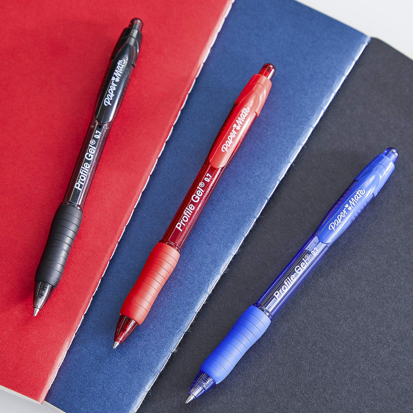 Paper Mate Gel Pen Profile Retractable Pen 0.7mm Blue 36 Count