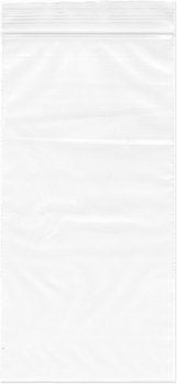 Plymor 4" x 8" (Case of 1,000), 2 Mil Zipper Reclosable Plastic Bags