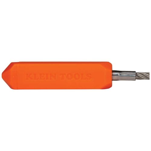 Klein Tools 50611 Magnetic Wire Puller, Pulls Electrical Wire Behind Walls/Tight Spaces, Stainless-Steel Leader, Cable Pulling, Rare Magnet
