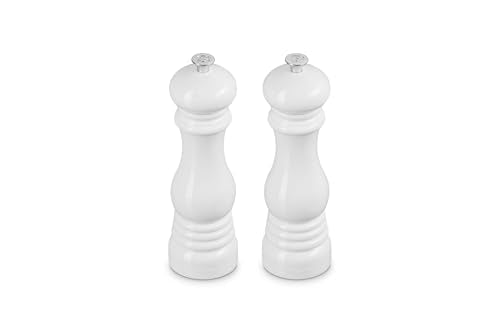 Le Creuset Salt and Pepper Mill Set 8-Inch, White
