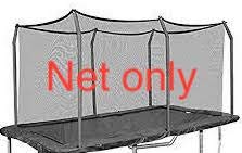 Replacement net for an 8ft x 14ft Trampoline for 6 Poles - Black Netting only, no Poles Included