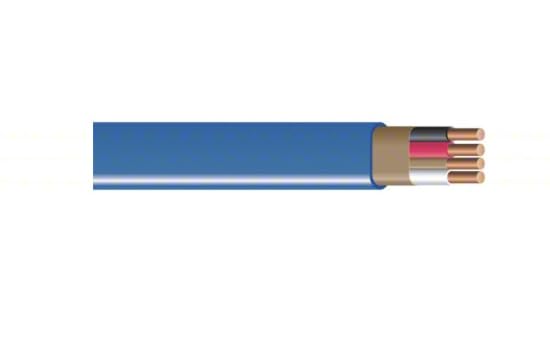 100 Feet 14/3 Type NM-B Copper. #14 AWG, 3 Conductors with Ground. Insulated Jacket Blue