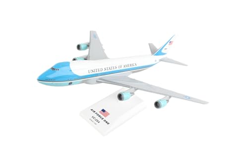 SkyMarks Plastic SKR041 Air Force One Boeing 747-200 VC25 1:250 Scale Desktop Model with Stand
