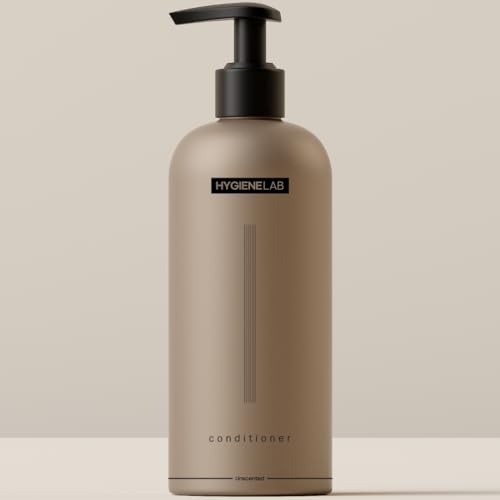 HygieneLab Men's Conditioner - EWG Verified, Best Men's Conditioner for all Hair Types, Unscented - Sulfate and Paraben Free, Lightweight, Hydrating, and Softening Formula, 10 fl oz