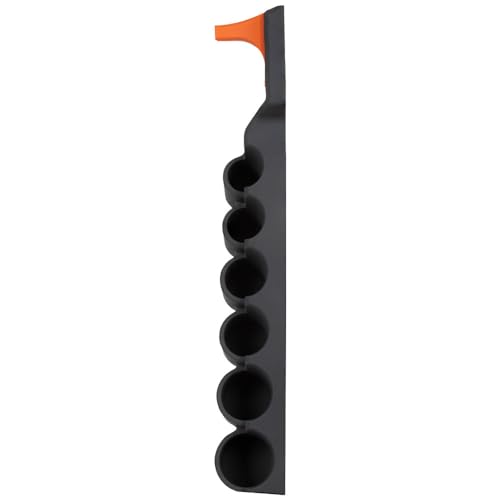 Klein Tools BC509S Socket Holder Module, Hold 6 Impact Socket Sizes 3/8-Inch to 1-1/8-Inch, Optional S-Hook Secures Module to Aerial Buckets