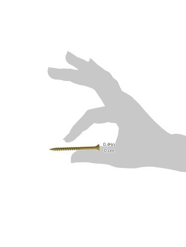 Deck Plus Fasteners Tan 48416 5 LB 2.5x10 Screw, 5lb Box , White