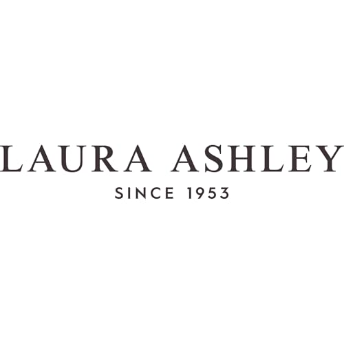 Laura Ashley - Queen Sheets, Cotton Percale Bedding Set, Lightweight & Breathable Home Decor (Francesca Blue, Queen)