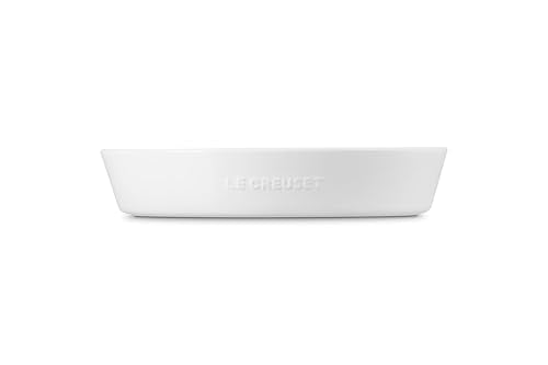 Le Creuset Stoneware Signature Oval Chip and Dip Platter, 13", White