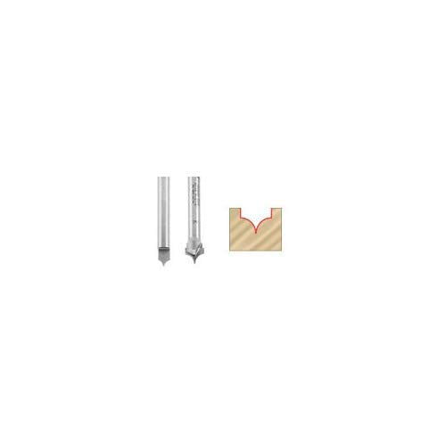 Amana Tool 56144 Carbide Tipped Point Cutting Roundover Router Bit Rounding 1/2 R x 1 D x 3/4 CH x 1/4 Shank x 2 Inch Long