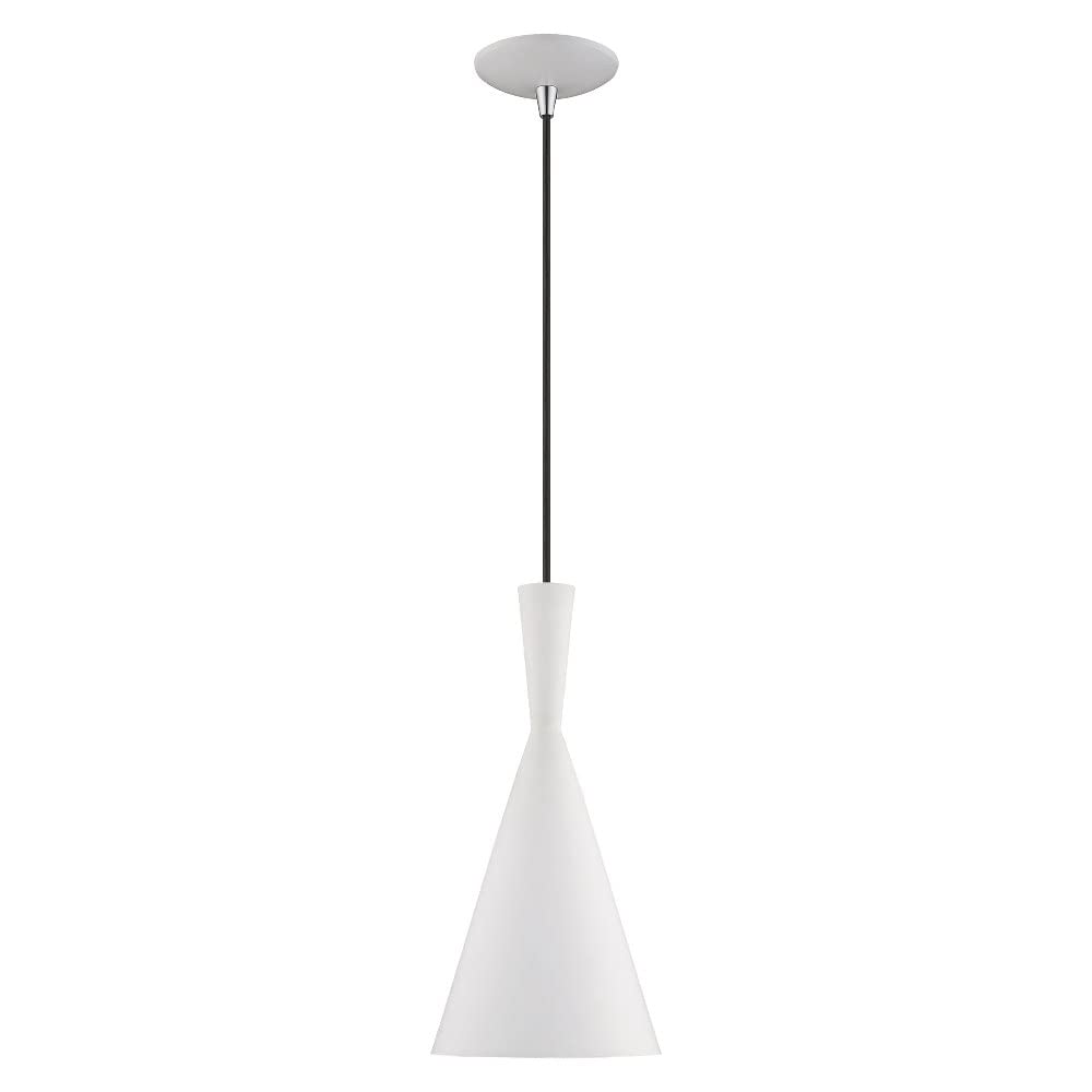 Livex Lighting 1 Light Black Mini Pendant