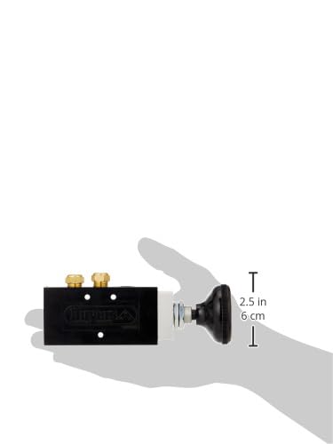 Buyers Products BAV020 4-Way 3-Position Manual Air Valve With Five 1/4 Inch NPT Ports, For Use with Tailgates, Air Compression, Pneumatics, Dump Body Hardware & Accessories