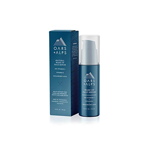 Oars + Alps Anti Aging Vitamin C Serum for Face, Easter Basket Stuffer, Infused with Vitamin C, Hyaluronic Acid, and Vitamin E, TSA Friendly, 0.8 Fl Oz