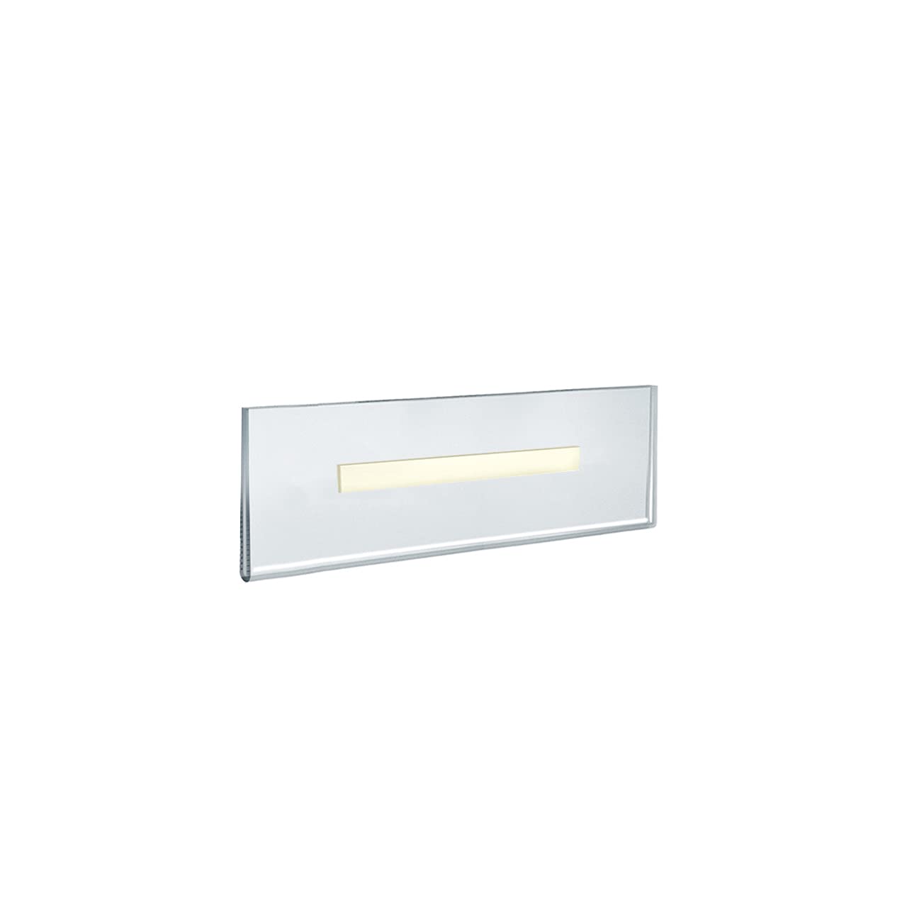 Azar Displays, 122018, Adhesive Clear Acrylic Wall Sign Holder Display, Landscape Frame for Posters, Flyers, Art, Business, School, Nameplates & Doorway Signs, 10 Pack, 8.5" x 2.5"