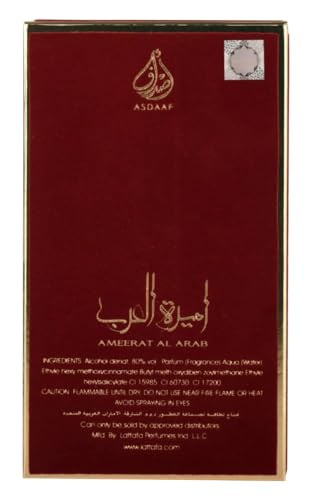 Lattafa Asdaaf Ameerat Al Arab Eau de Parfum Spray for Women, 3.4 Ounce (Pack of 4)