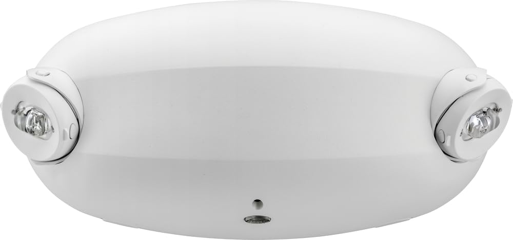 Lithonia Lighting Quantum LED Emergency Lights for Business, Aimable Emergency Light, Manual Testing, 220 Lumens, White (ELM2L M12)