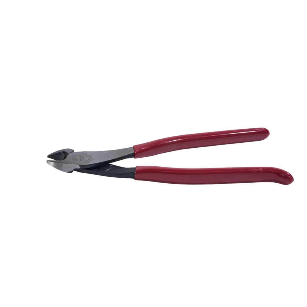 Klein Tools 94508 Pliers Set, Made in USA, Ironworker's Diagonal Cutting Pliers and Heavy Duty Side Cutters, Tie Wire Cutter for Rebar Work, 2-Piece Kit
