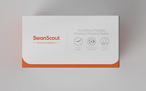 Charging Station for Samsung Z Flip 6, SwanScout 703F, Wireless Charger for Samsung Galaxy Z Flip 6/5/4/3, Galaxy Watch Ultra/7/6/6 Classic/5/5 Pro, Galaxy Buds 3 Pro/3/2 Pro/2 (No Adapter)