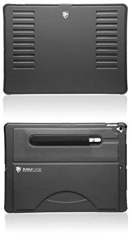 ZUGU CASE - 2017/2015 iPad Pro 12.9 inch (Old Model) 1st & 2nd Gen Case Prodigy X - Very Protective But Thin + Convenient Magnetic Stand + Sleep/Wake Cover for Men & Women (Black)