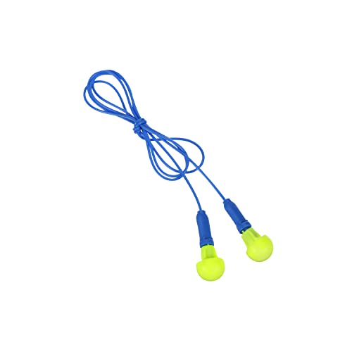 3M E-A-R Push-Ins Earplugs 318-1001, Corded, Poly Bag 100-Pair