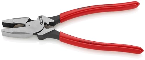 Knipex 09 11 240 9.5-Inch Ultra-High Leverage Lineman's Pliers with Fish Tape Puller and Crimper