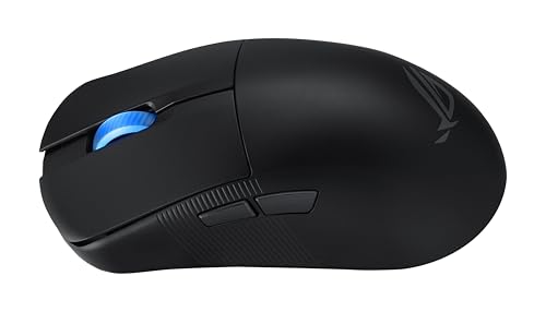 ASUS ROG Harpe Ace Mini Wireless Gaming Mouse, 49g Lightweight, AimPoint Pro 42K Optical Sensor, Optical Micro Switches, ROG Polling Rate Booster, Esports & FPS Gaming, Small, Medium, Black