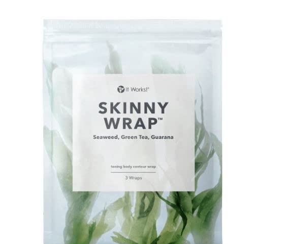 It Works! Skinny Wrap, 3 Count (Pack of 1) - Transformative Body Wraps with Seaweed, Green Tea, and Guarana for Firming, Toning, and Contouring - Ideal Wraps Enthusiasts