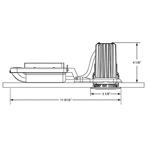 Lithonia Lighting 2LEDTRIM G2 DB 30K 90CRI FL WWH Adjustable Gen 2 Downlight, 3000K, 2-Inch, White