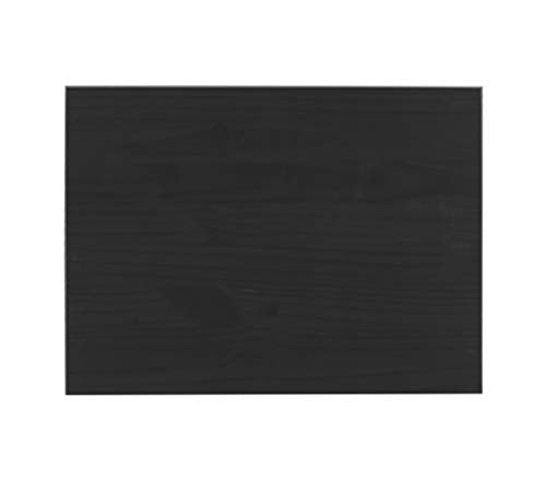 Linon Corinne Black Six Drawer Wide Rolling Storage Cart