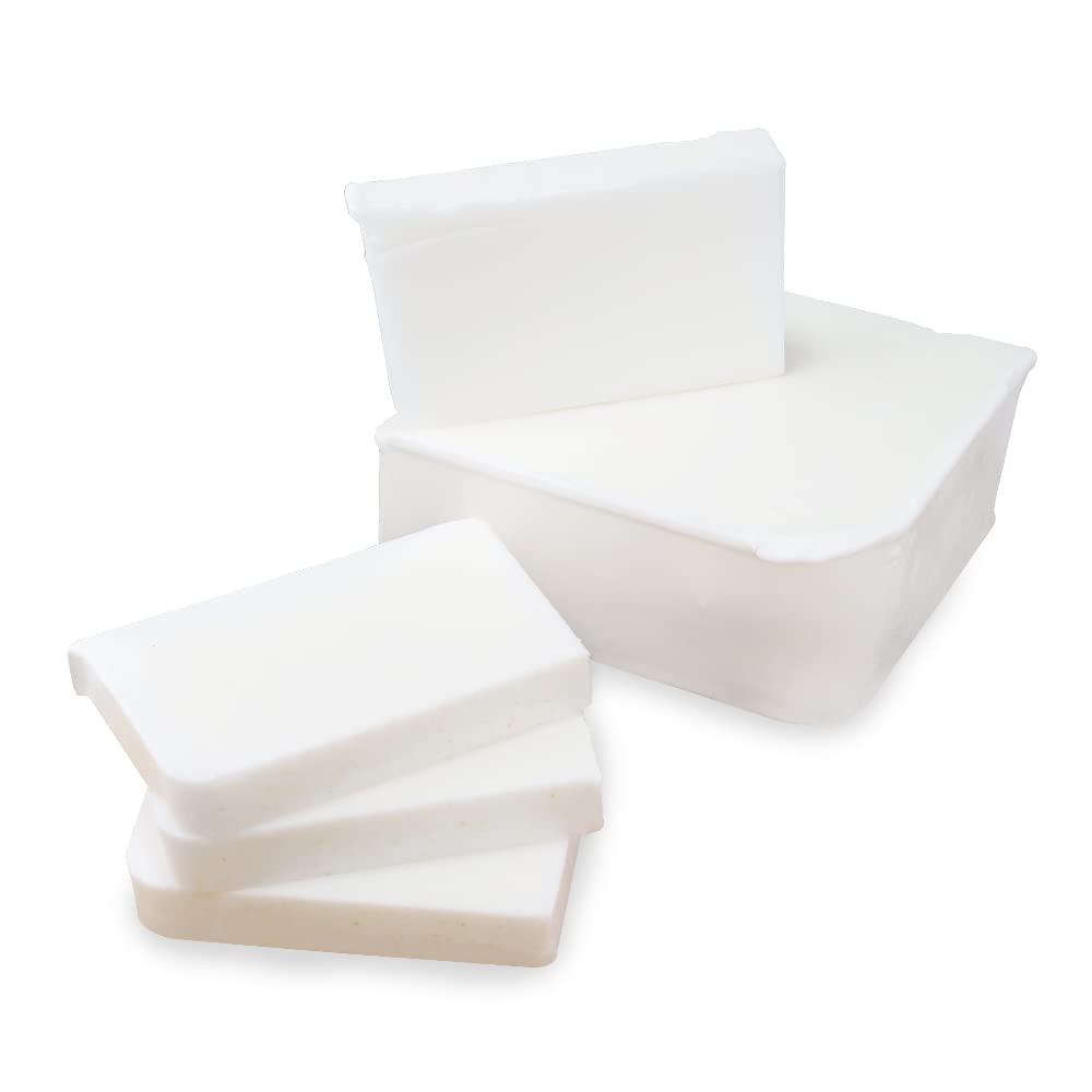 Primal Elements Triple Butter Soap Base (Mango, Shea, and Cocoa Butter) - Moisturizing Melt and Pour Glycerin Soap Base for Crafting and Soap Making, Easy to Cut - 10 Pound