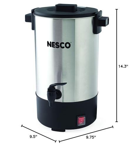 Nesco CU-25 Professional Coffee Urn, 25 Cups, Metallic