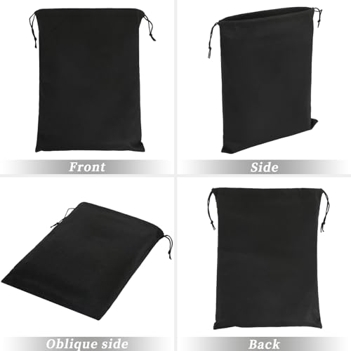 Pesonlook 6 Pack Cocktail Spandex Stretch Square Corners Tablecloth 32"x43" Black Fitted High Top Table, Cocktail Round Tablecloth Table Cover for Bar Wedding Cocktail Party Banquet Table(Black)