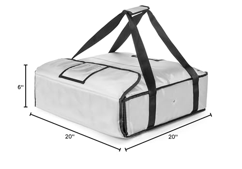 Homevative Electric Heated & Insulated Pizza & Food Delivery Bag. Home Outlet & Car Power Plugs Included, Holds 3 Large Pizza Boxes