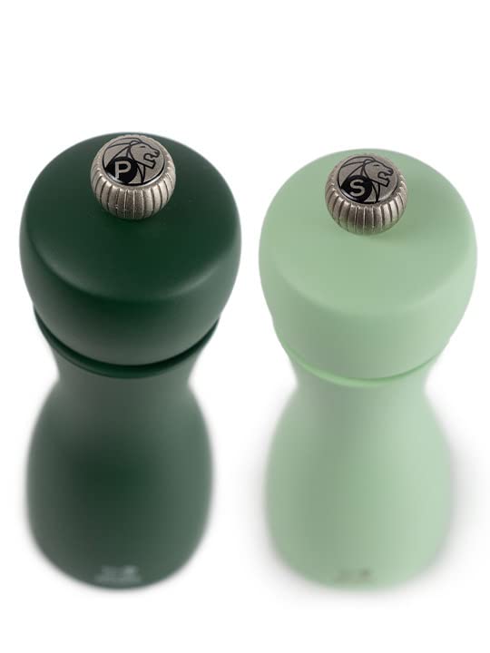 Peugeot Tahiti Duo Water Green Tones Salt and Pepper Mill Set 15 cm - 6in, Seafoam & Mint