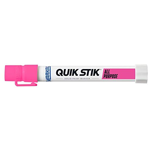Markal 61044 Quik Stik All Purpose Solid Paint Marker, Fluorescent Pink (Pack of 12)