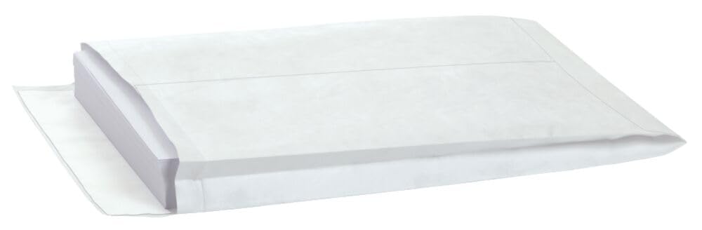 Quality Park® Survivor® 10 x 13 x 1-1/2 Expansion Mailers, Redi-Strip® Self Seal Envelopes, Made of Durable Dupont™ Tyvek® Material, 100 per Box